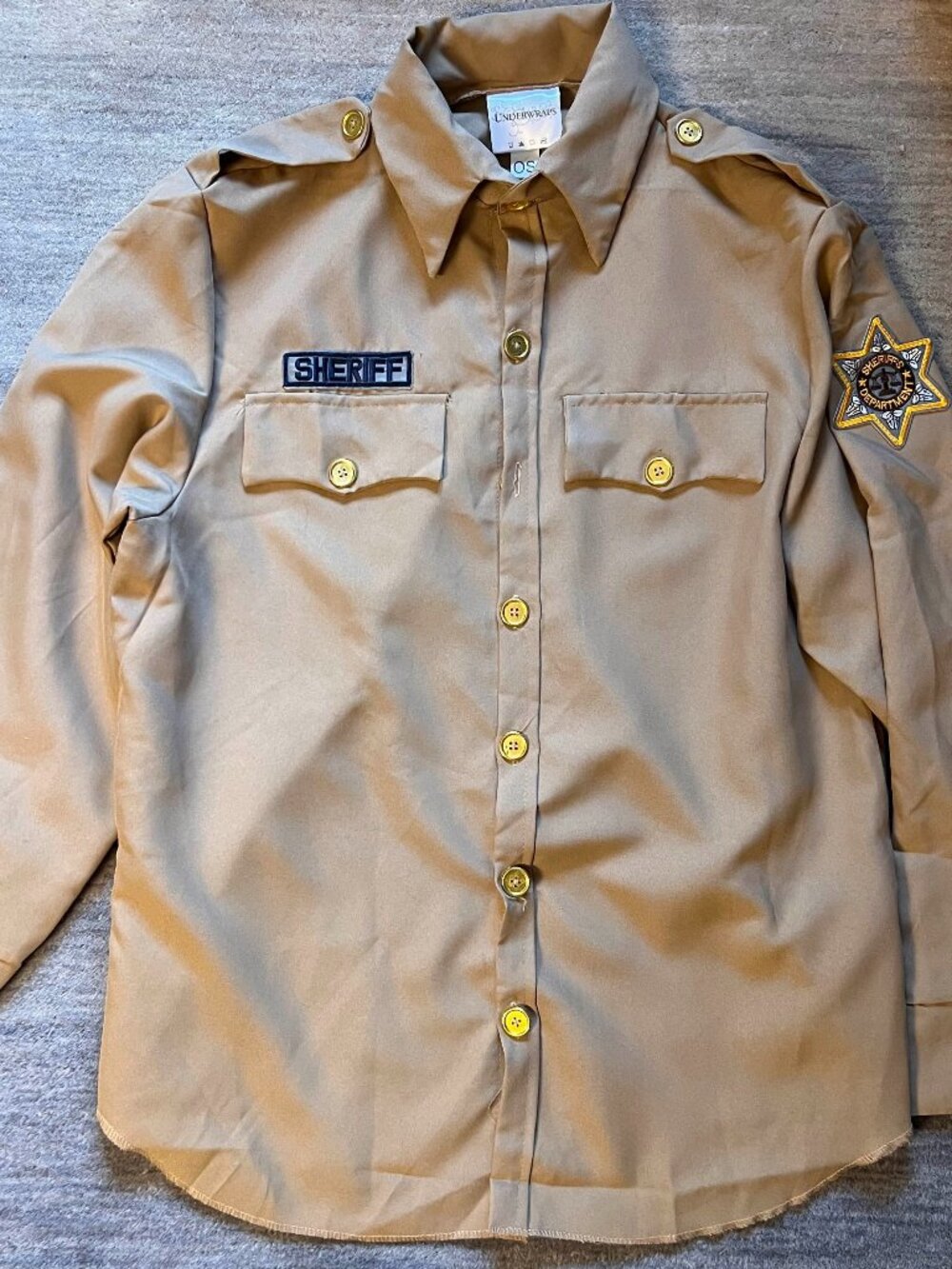 Costume, Mens Sherrif Top, OS